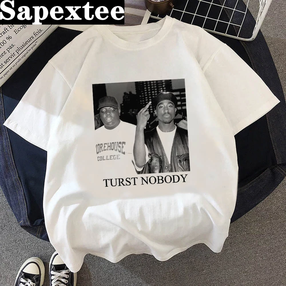 Summer Grunge Clothing - tupac top tees verão topo feminino
