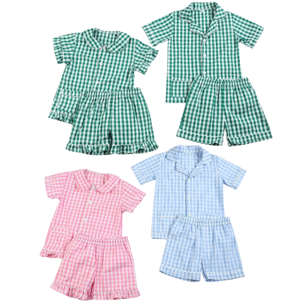 Summer Clothing For Baby Boy - Atacado 1-12 anos crianças pijamas 100%