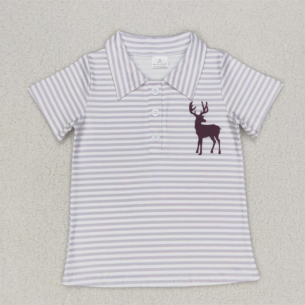 Summer Clothing For Baby Boy - Camiseta de lapela para crianças, mangas
