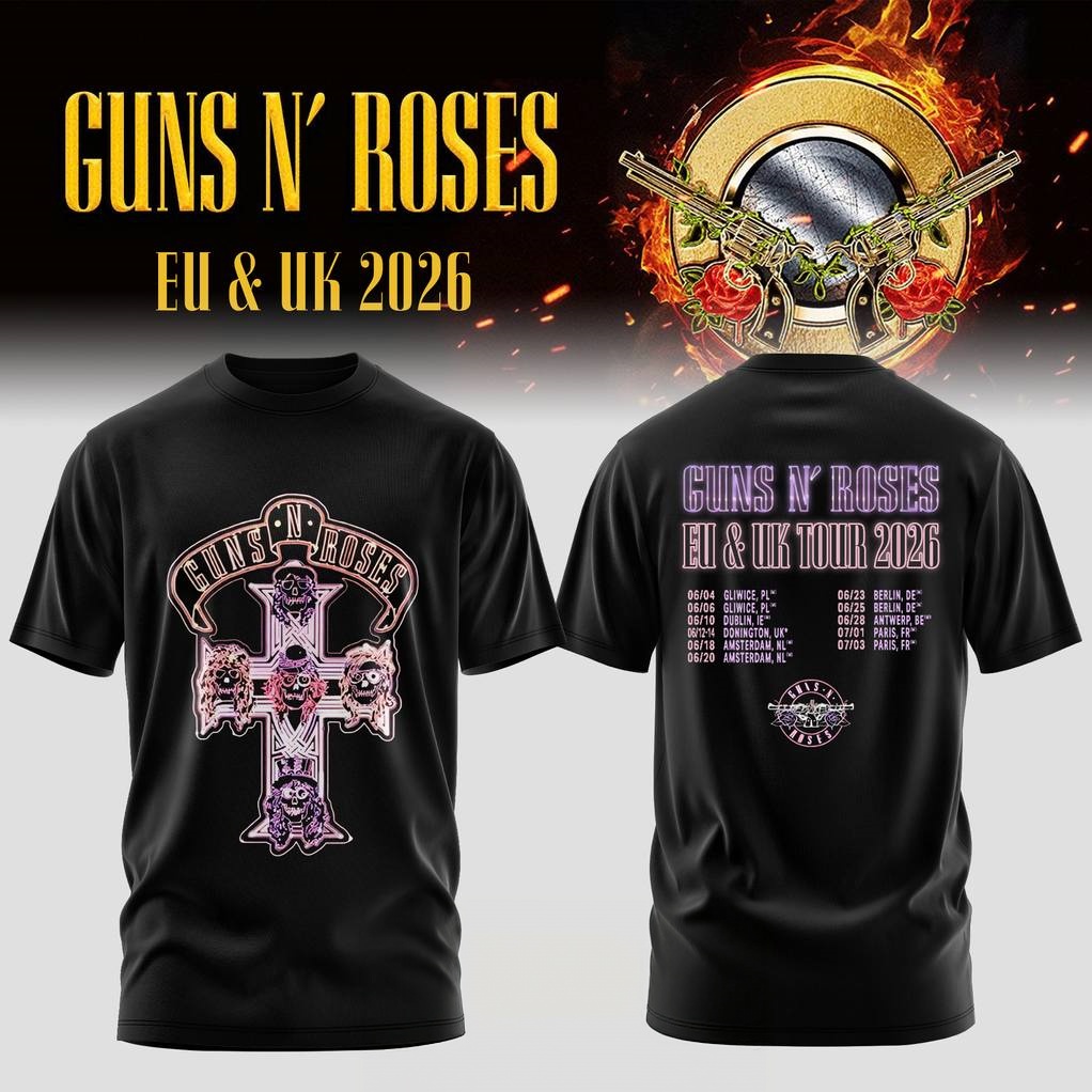 Summer Clothing Women Uk - Camiseta Gráfica Guns N Roses EU