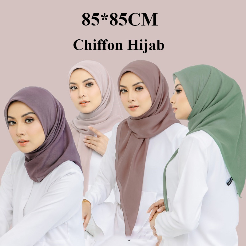 Summer Clothing Hijab - Hijab pesado de chiffon feminino, headwrap