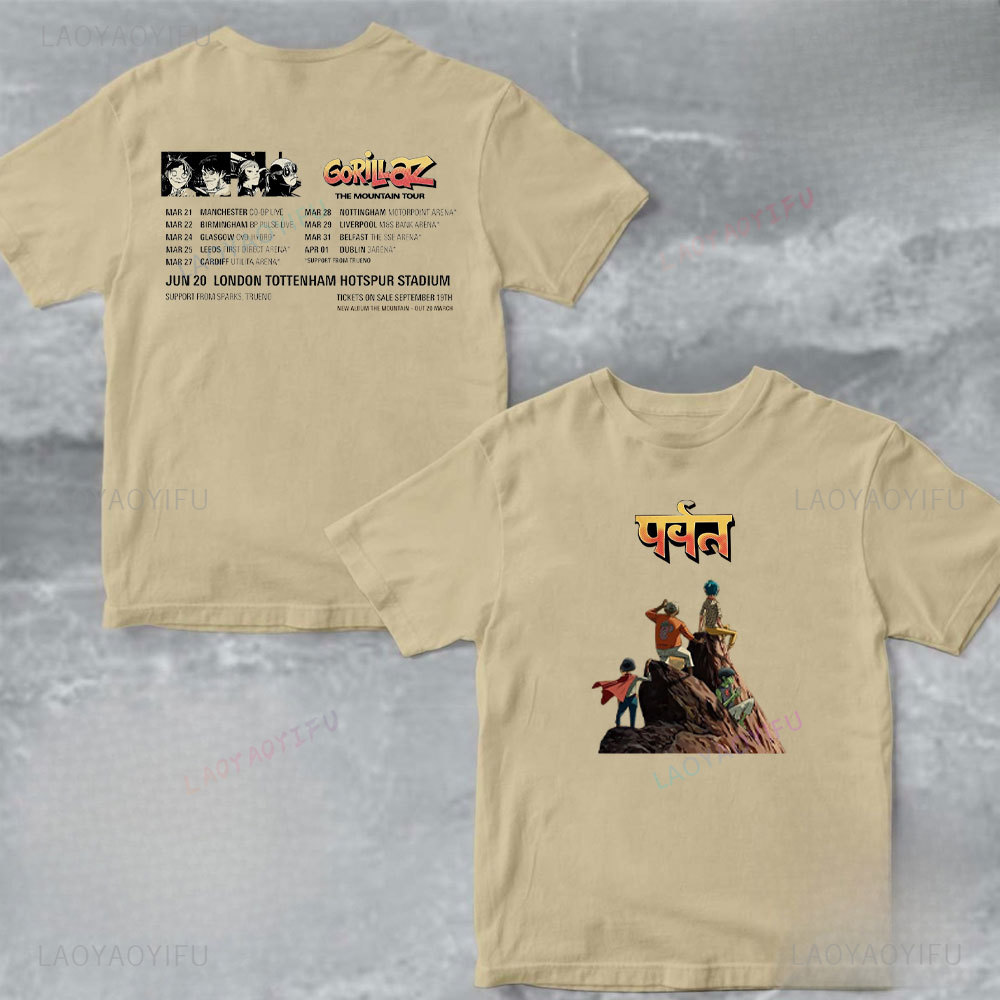 Summer Clothing Uk - Camiseta de algodão unissex gorillaz the