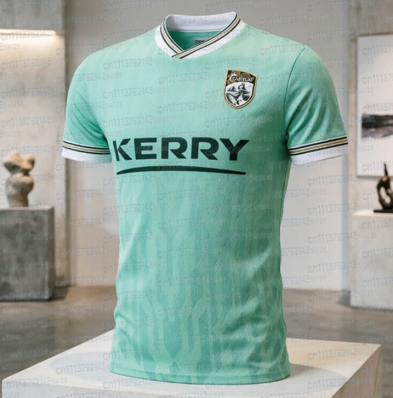 Ireland Summer Clothing - Camiseta de Futebol Kerry da Irlanda