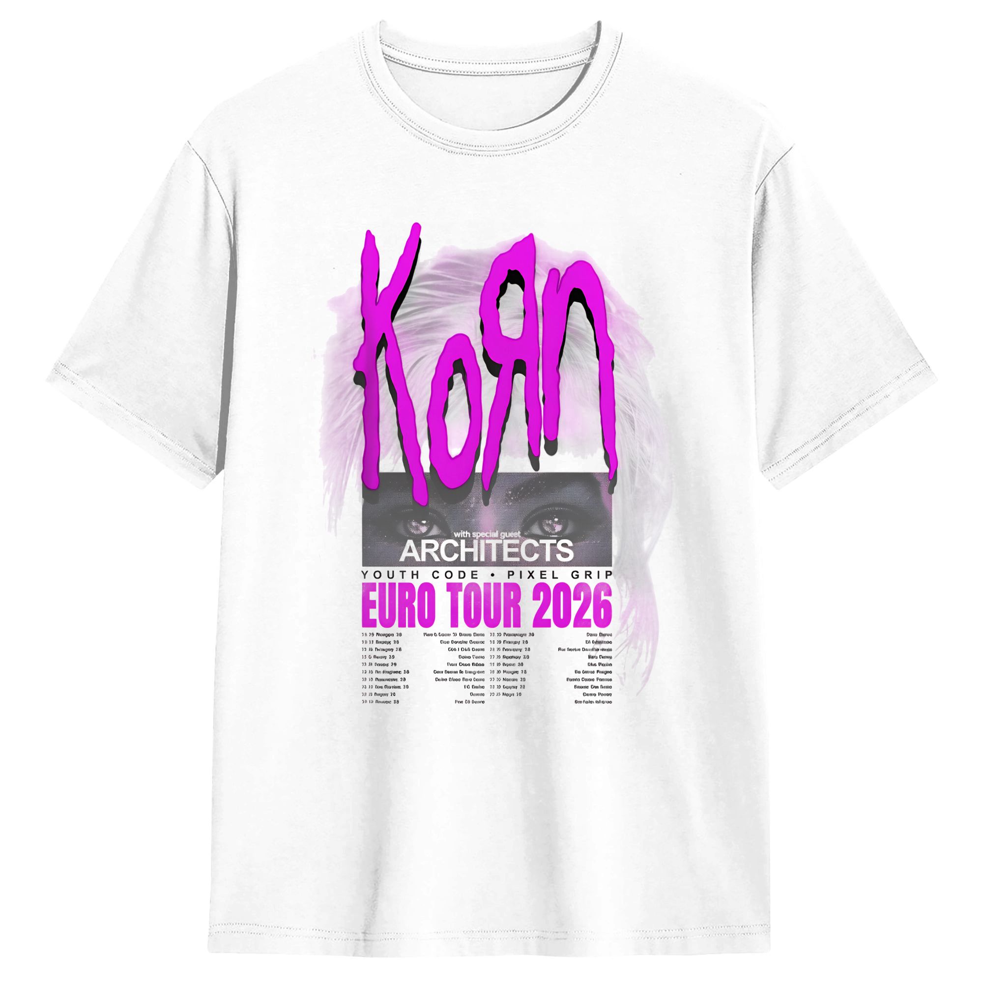 Summer Clothing Uk - Camiseta Korn Europa e Reino Unido
