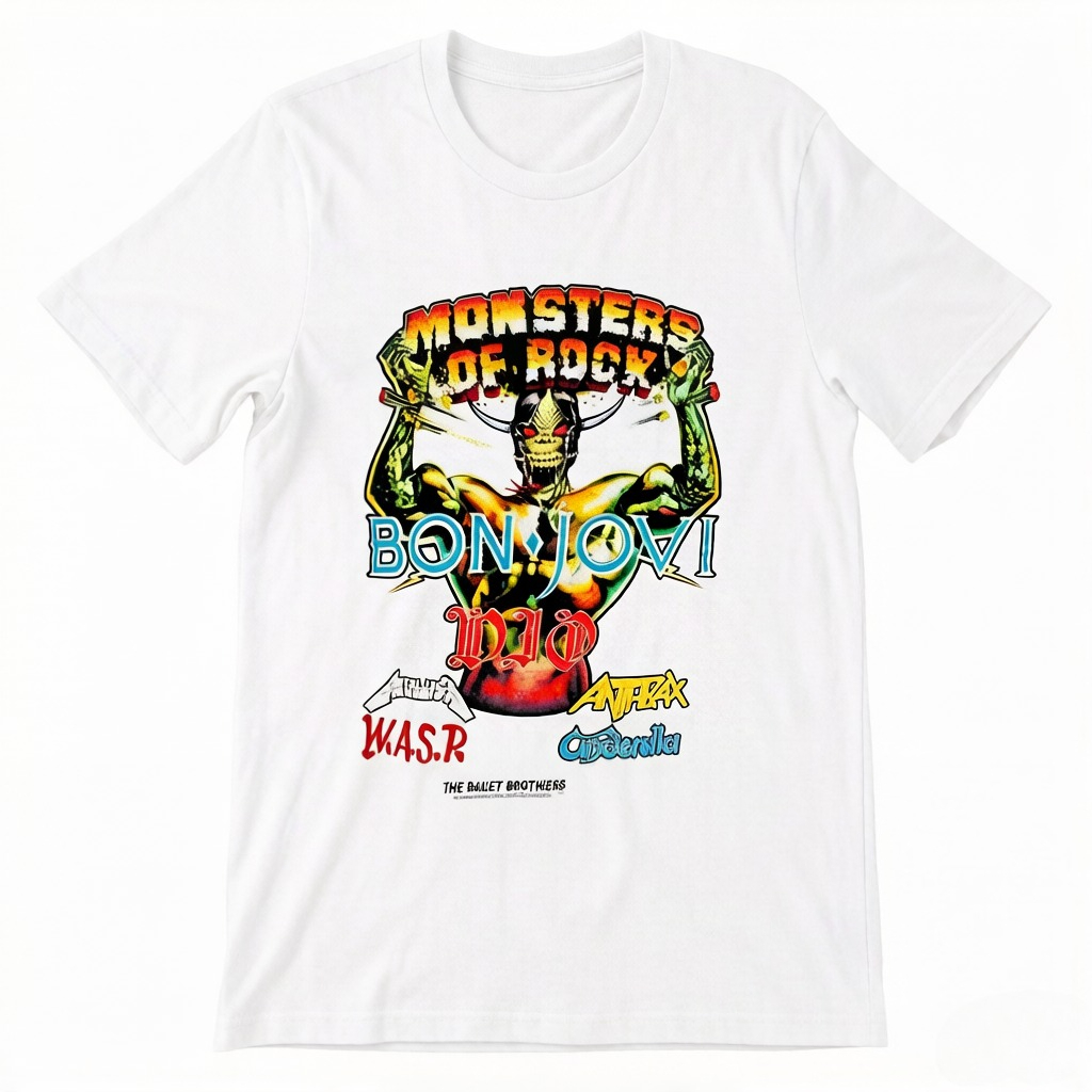 Summer Clothing Women Uk - Camiseta de verão MONSTERS OF ROCK