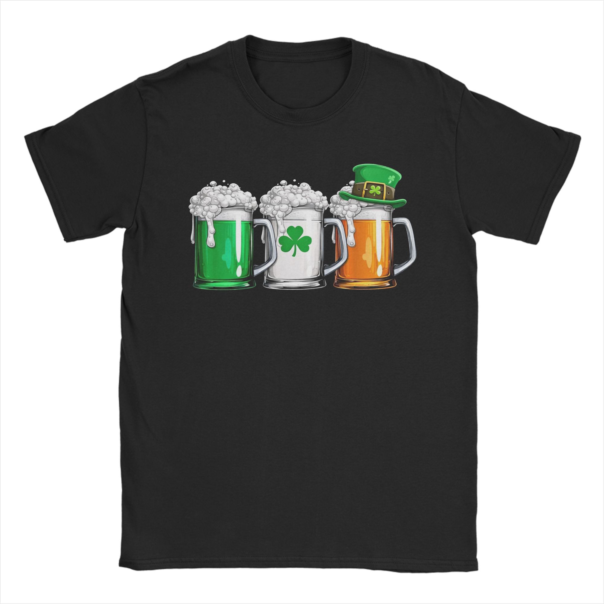 Ireland Summer Clothing - Camisetas Masculinas de Algodão com Estampa
