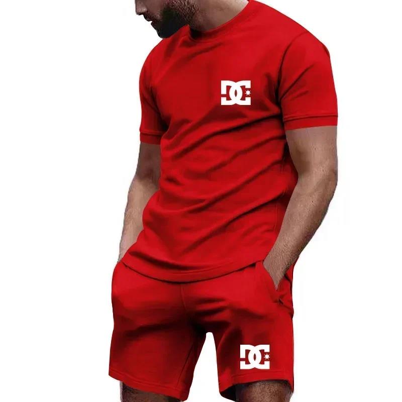 Summer Clothing Essentials - Conjunto de verão masculino com camiseta