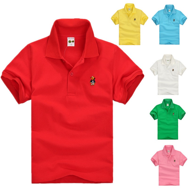Summer Clothing For Baby Boy - Verão adolescente camisas polo 3-14 anos