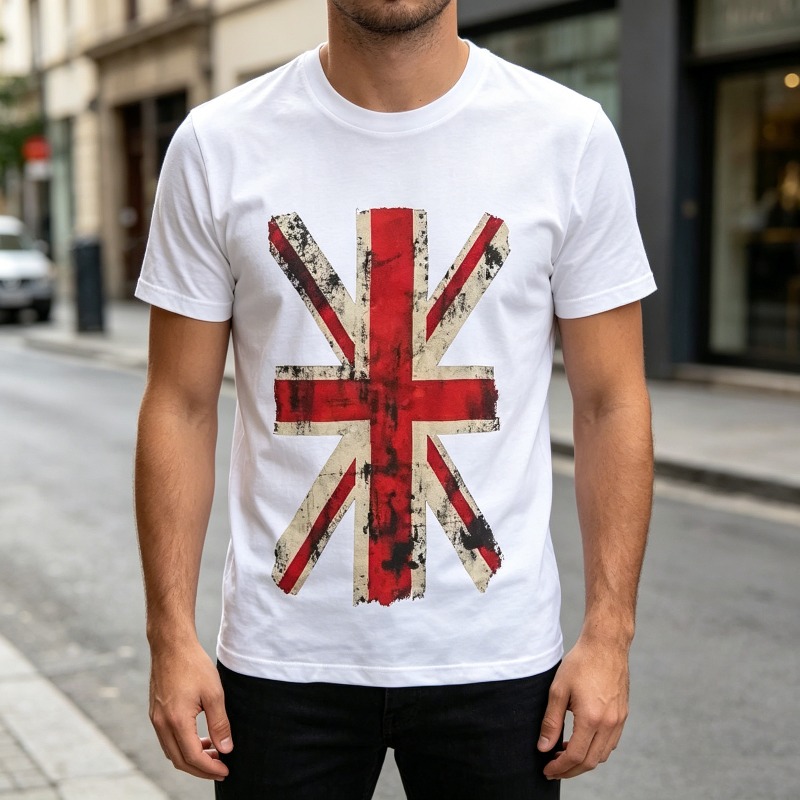 Camiseta Gráfica Union Jack Vi - Summer Clothing Uk avaliação e preço