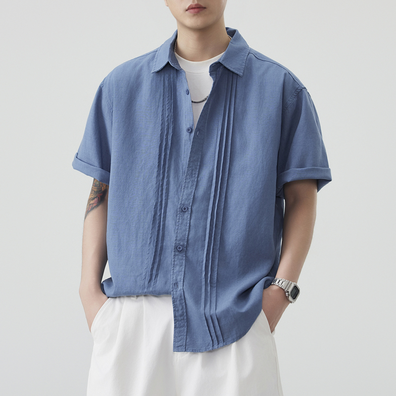 Camisa Masculina de Linho e Al - Summer Clothing Old Money avaliação e preço