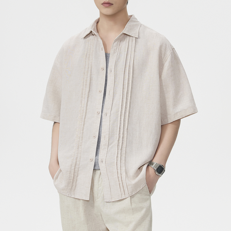 Camisa Masculina de Linho e Al - Summer Clothing Old Money avaliação e preço