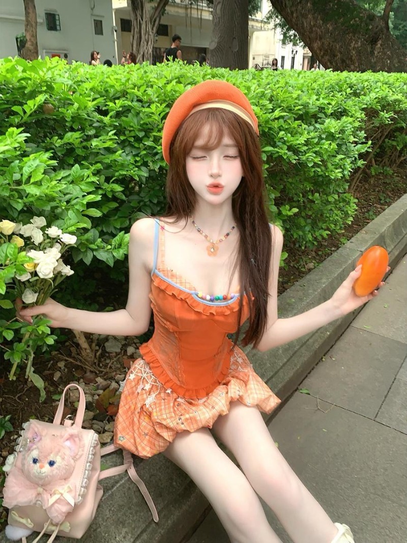 Novo Conjunto de Verão Laranja - Summer Clothing Bundle avaliação e preço