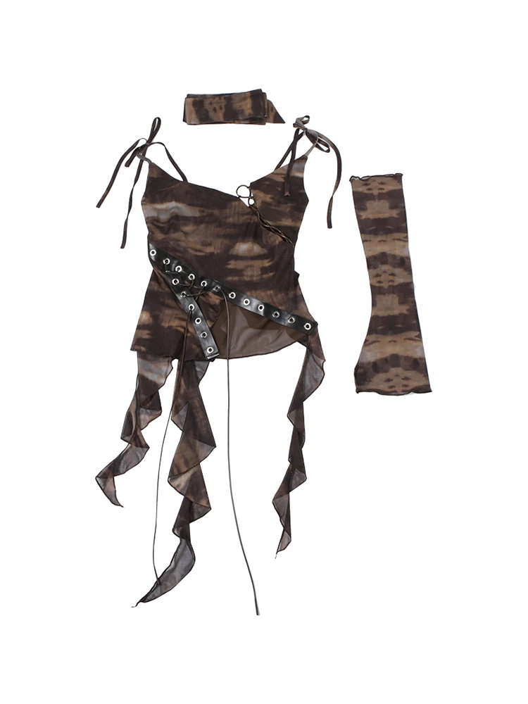 Grunge colheita topos harajuku - Summer Grunge Clothing avaliação e preço