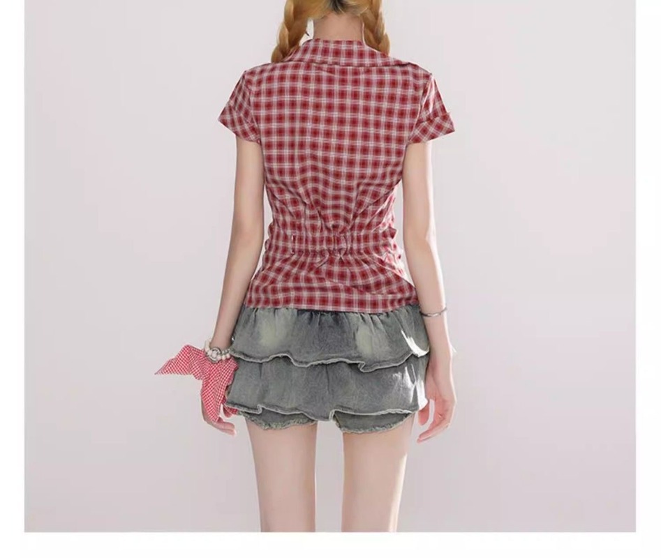 Camisa Vintage Gótica Xadrez H - Summer Grunge Clothing avaliação e preço