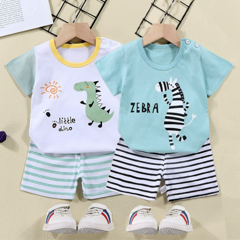 Conjunto de agasalho de algodã - Summer Clothing For Baby Boy avaliação e preço