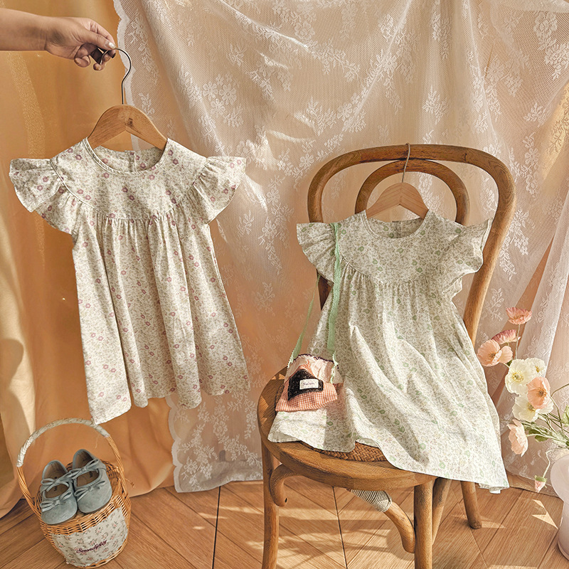 Vestido Infantil Floral de Alg - Summer Clothing Kids Sale avaliação e preço