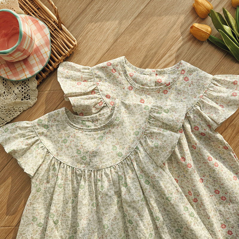 Vestido Infantil Floral de Alg - Summer Clothing Kids Sale avaliação e preço