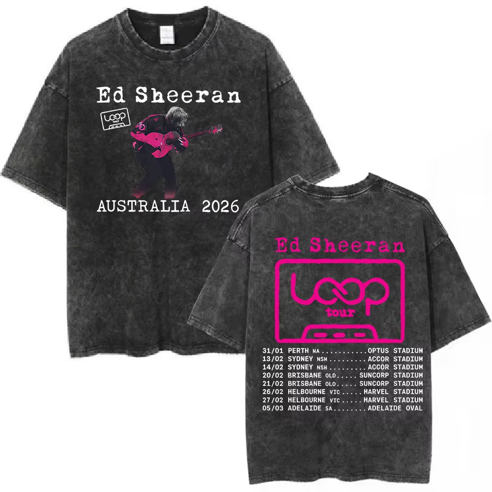 Camiseta Vintage Lavada Ed She - Summer Clothing Women Australia avaliação e preço