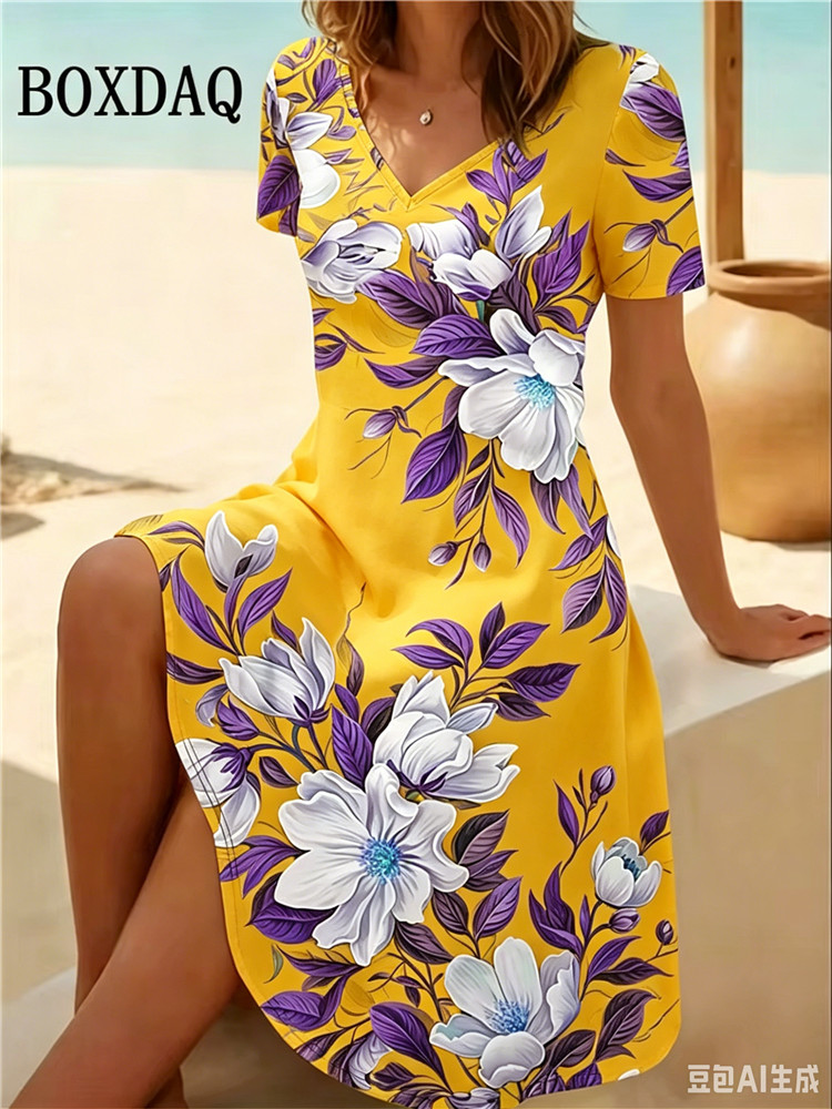 Vestidos Femininos Plus Size 6 - Summer Upf Clothing avaliação e preço