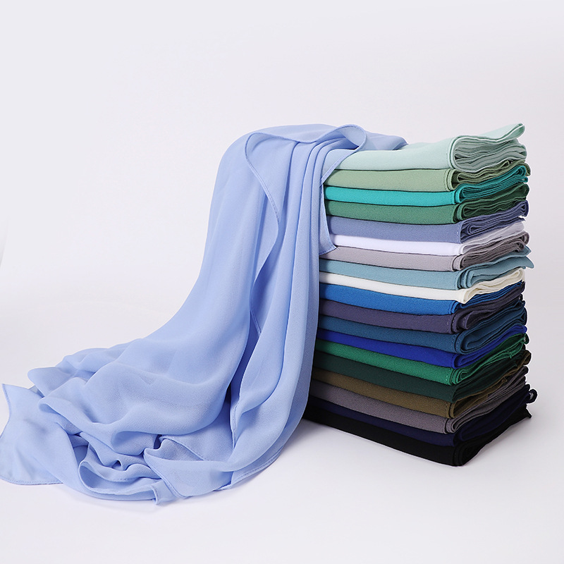 Hijab pesado de chiffon femini - Summer Clothing Hijab avaliação e preço