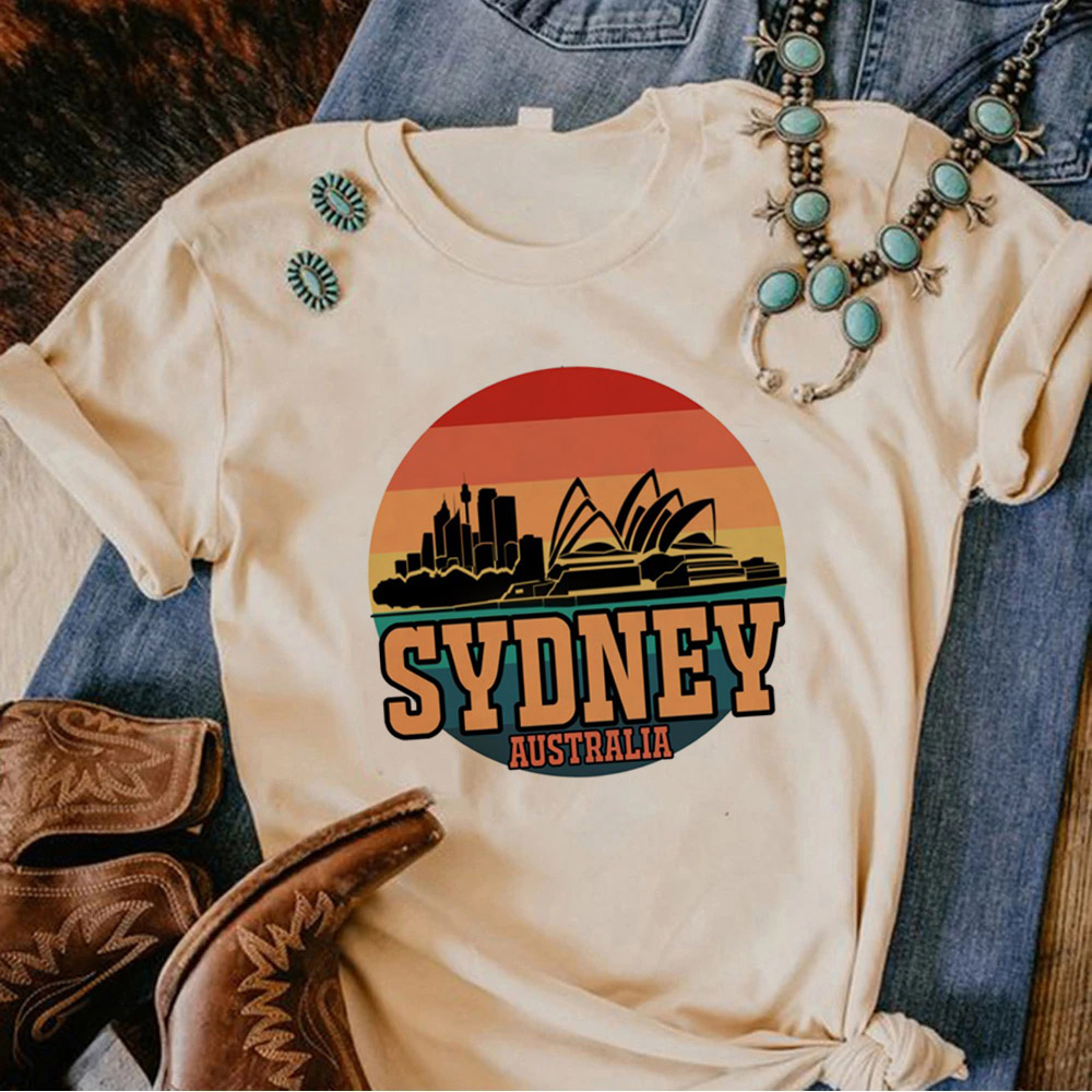 Camiseta Anime australiana fem - Summer Clothing Women Australia avaliação e preço