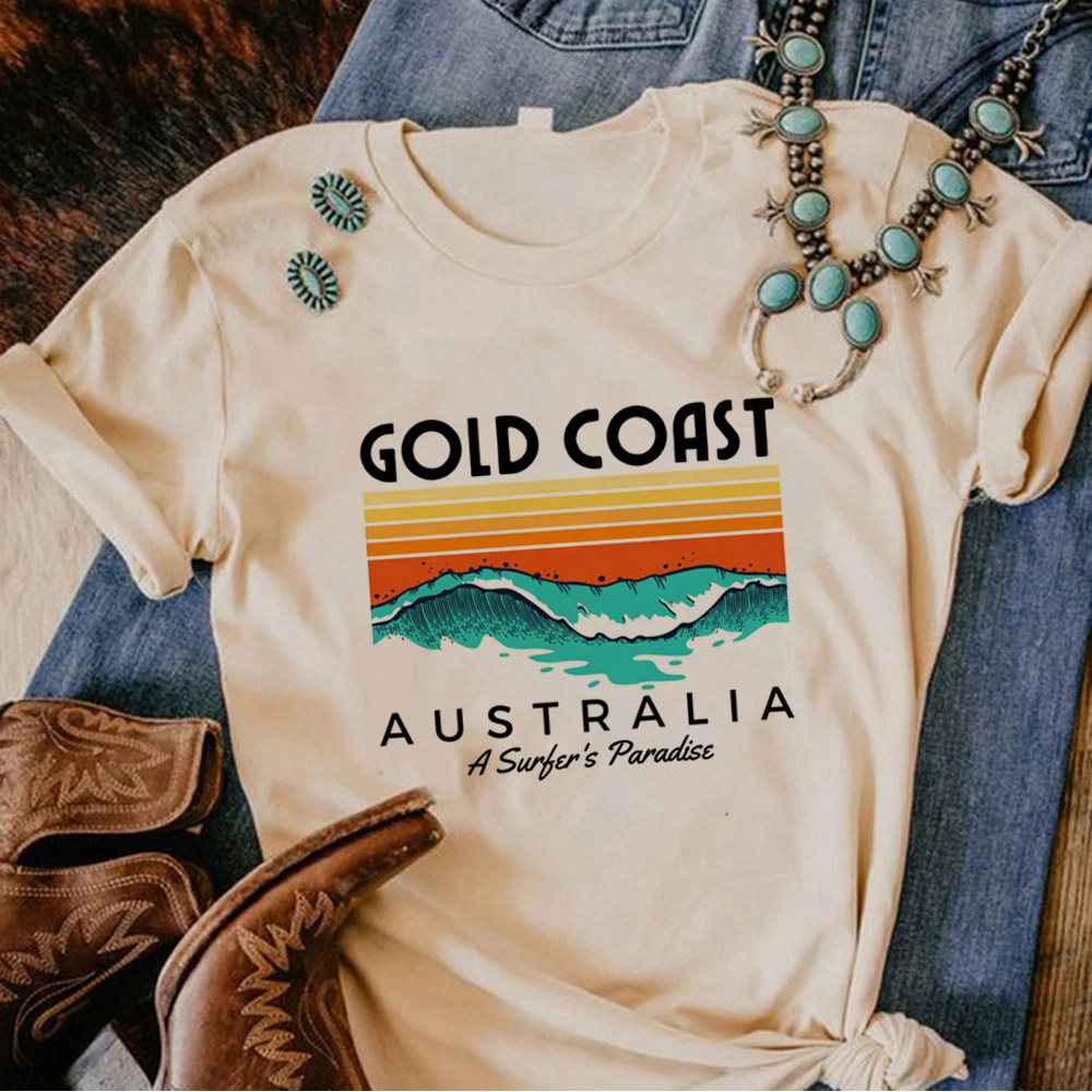 Camiseta Anime australiana fem - Summer Clothing Women Australia avaliação e preço