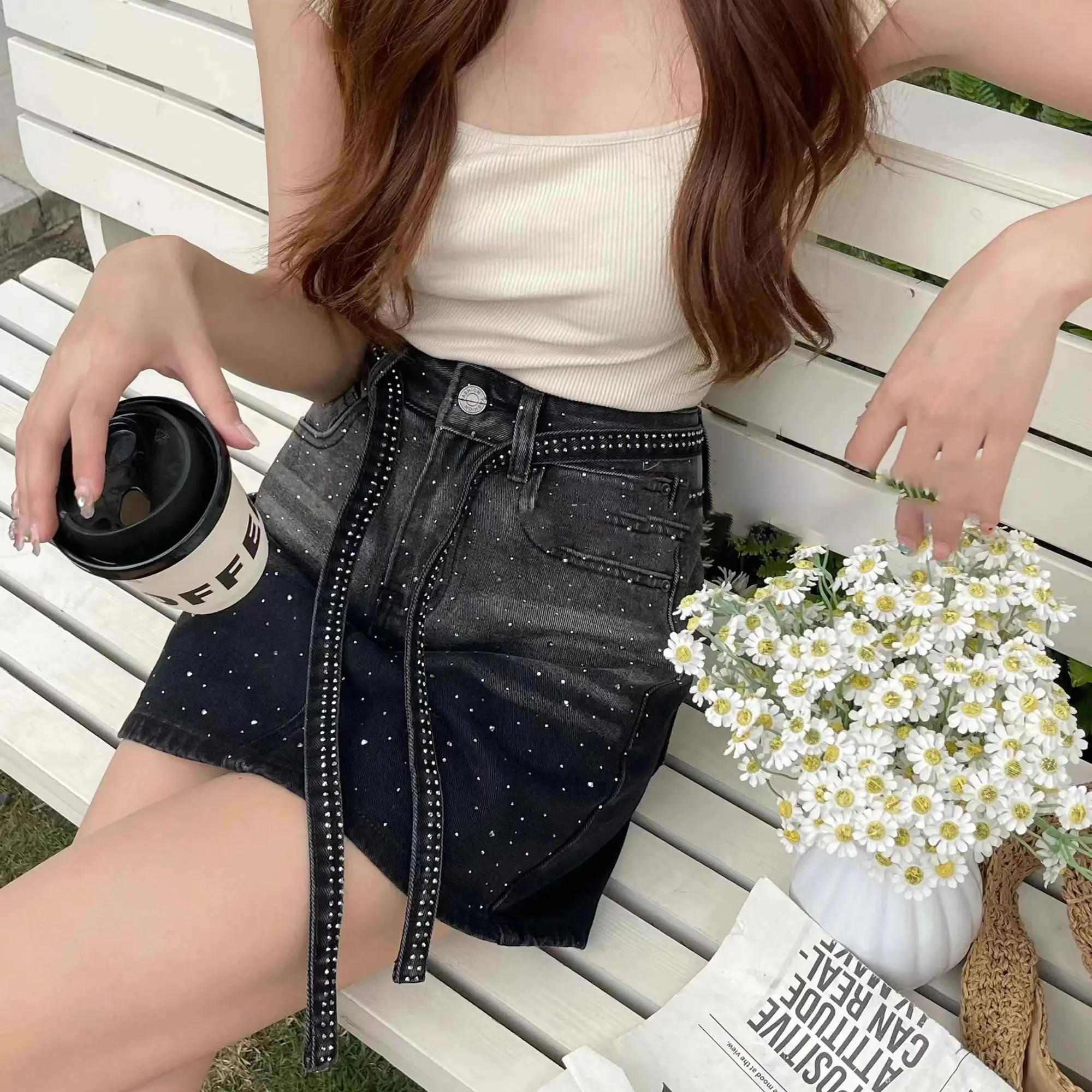 Saias jeans para mulheres grad - Summer Clothing Trends 2025 Women'S avaliação e preço