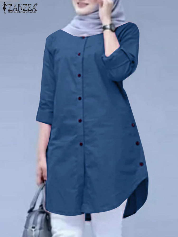 Camisa de Primavera ZANZEA 202 - Summer Clothing Hijab avaliação e preço