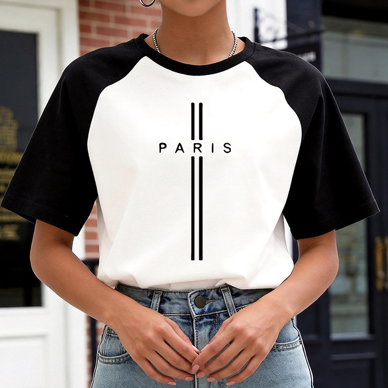 Camiseta Casual Estilo Coreano - Summer Clothing In Paris avaliação e preço