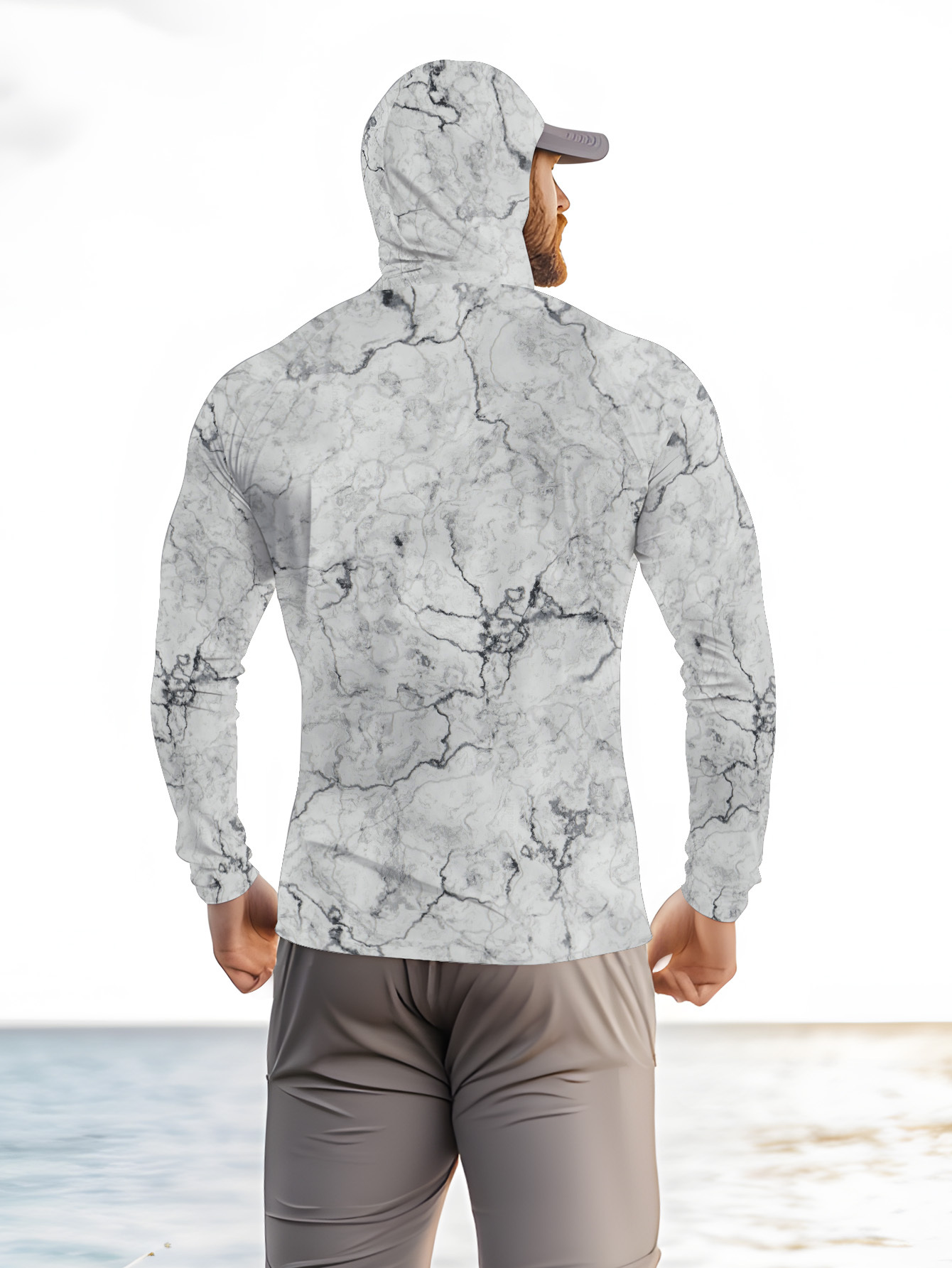 Camisa de pesca masculina com  - Summer Knit Clothing avaliação e preço