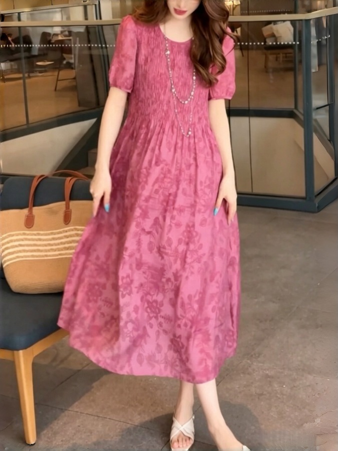 Vestido Elegante em A com Bord - Summer Clothing Tagline avaliação e preço