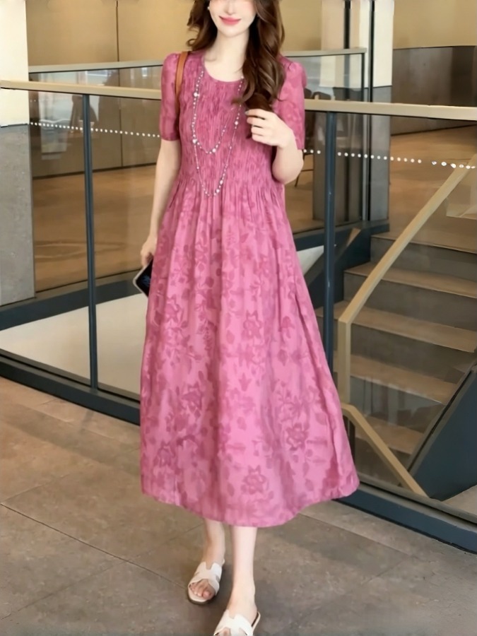 Vestido Elegante em A com Bord - Summer Clothing Tagline avaliação e preço