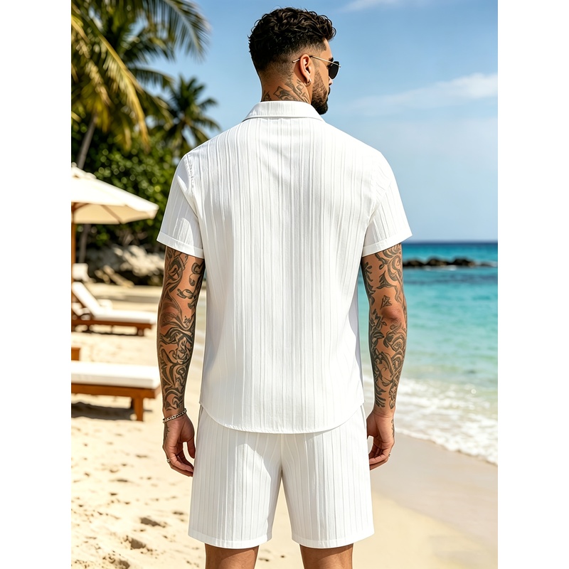 Conjunto de terno casual mascu - Summer Knit Clothing avaliação e preço