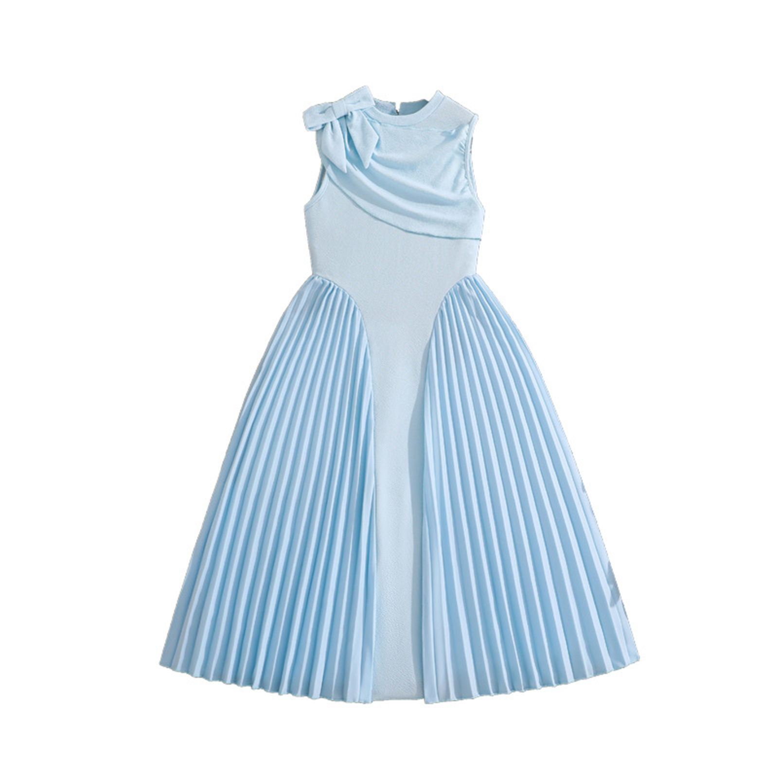 Vestido A-Line Drapeado Sem Ma - Summer Clothing Kids Sale avaliação e preço