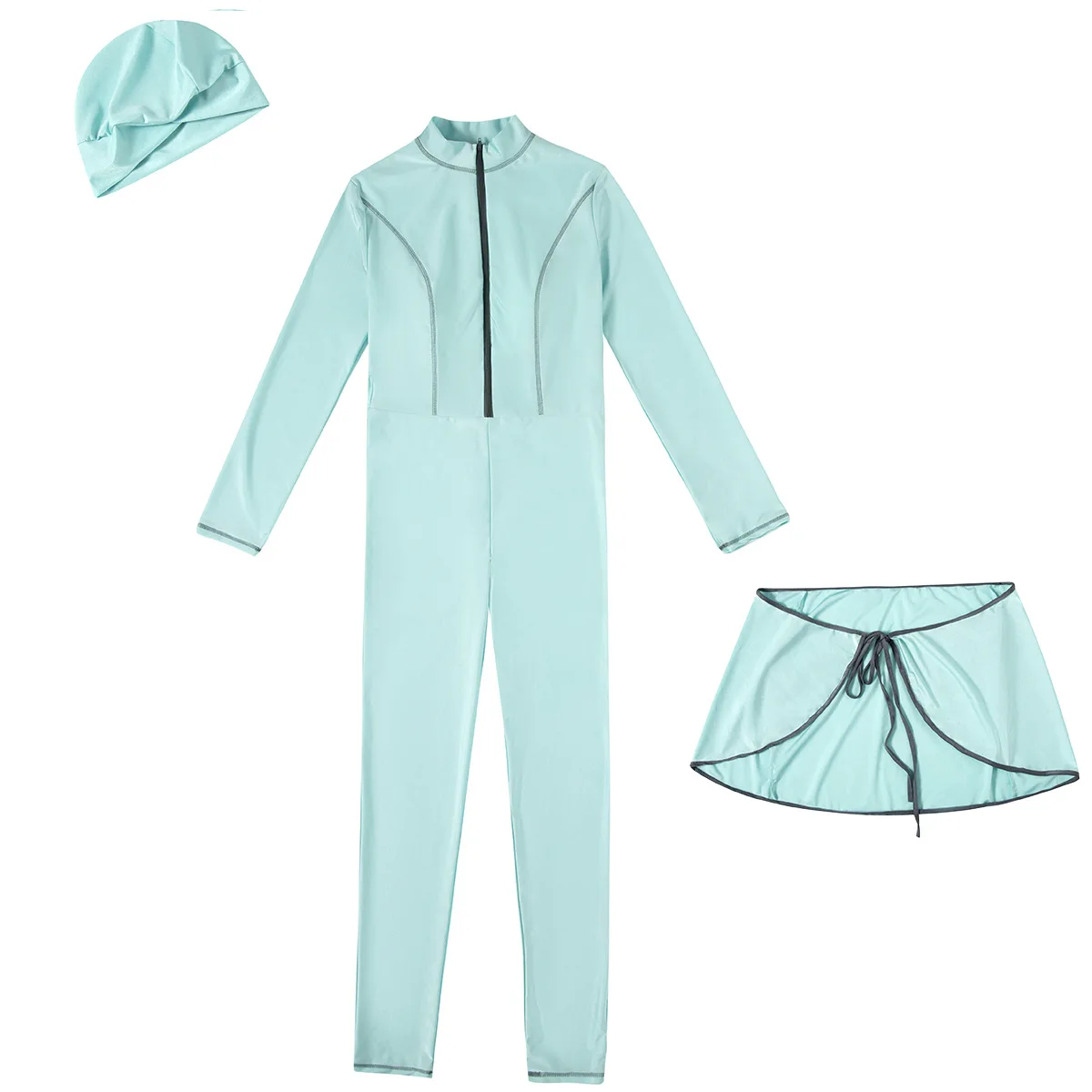 Conjunto de 3 Peças de Roupa d - Summer Clothing Hijab avaliação e preço