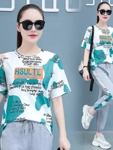 Conjunto Feminino Plus Size de - Summer Clothing Tagline avaliação e preço