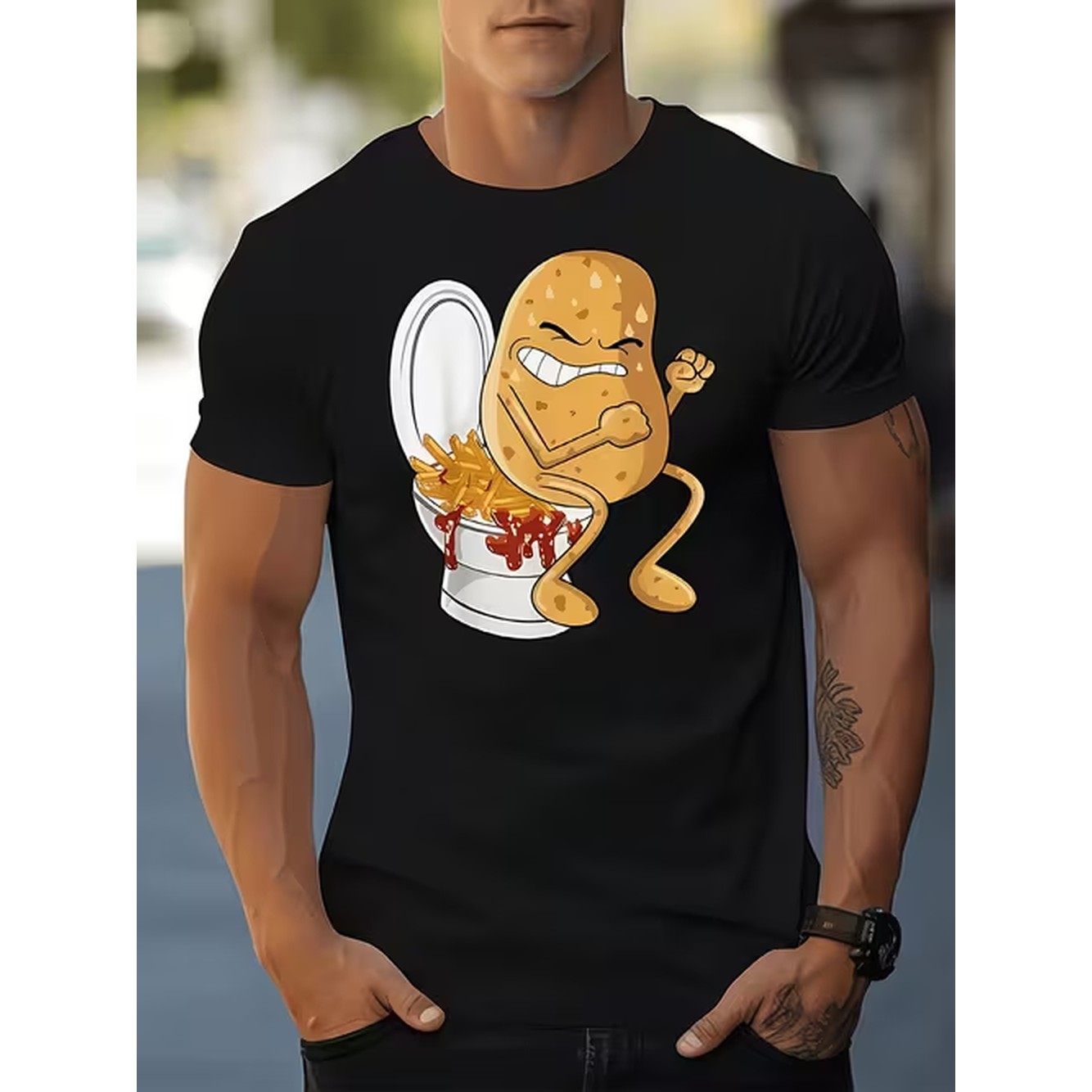 Camiseta Casual Masculina com  - Summer Clothing Images avaliação e preço